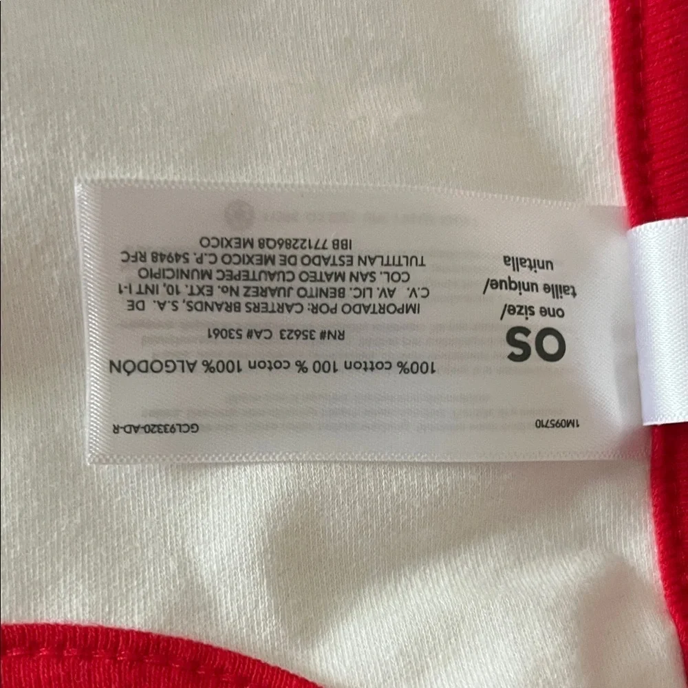 Carter's Festive Santa Baby Bib - Red, Green, and White